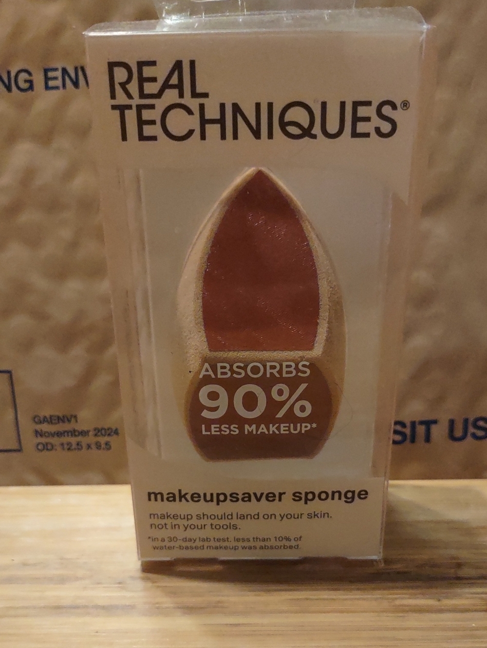 3 For $13.00 Real Techniques MakeupSaver Sponge - Brown and Tan Dual-Tone